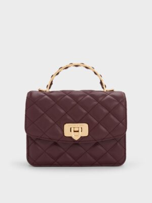 Charles & Keith - Cressida Quilted Top Handle Bag