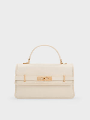 Charles & Keith - Arlet Belted Top Handle Bag