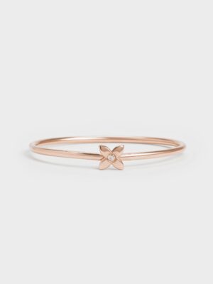 Charles & Keith - Felicity Flower-Motif Crystal Bangle