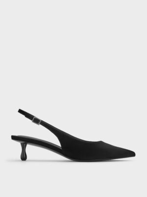 Charles & Keith - Ruthie Faux Suede Slingback Pumps