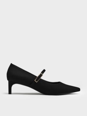 Charles & Keith - Luciana Faux Suede Mary Jane Pumps