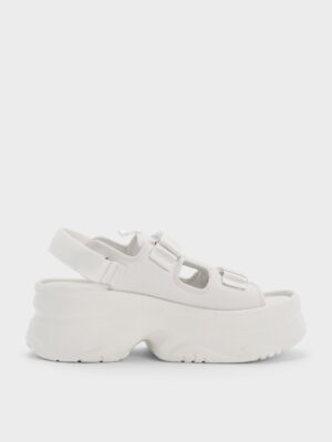 Charles & Keith - Elastane Flatform Sports Sandals