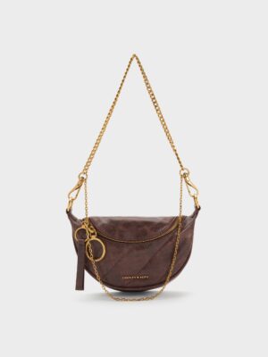 Charles & Keith - Philomena Half-Moon Crossbody Bag