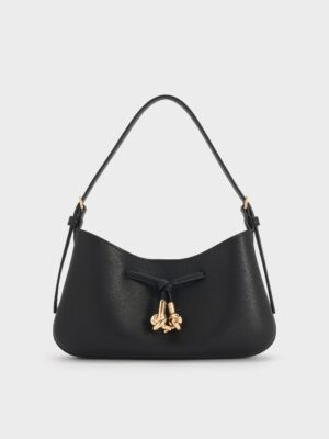 Charles & Keith - Mila Metallic-Knot Shoulder Bag