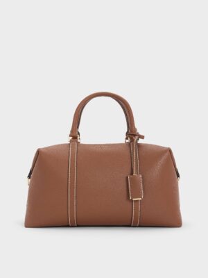 Charles & Keith - Chance Recycled Leather Bowling Bag