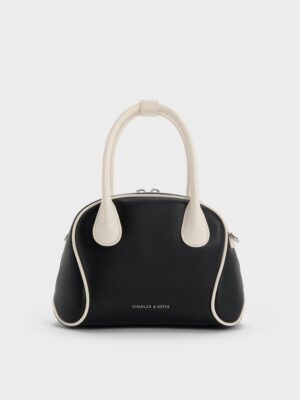 Charles & Keith - Nelly Two-Tone Bowling Bag