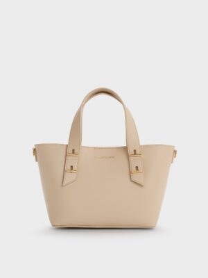 Charles & Keith - Mini Shania Double-Handle Tote Bag