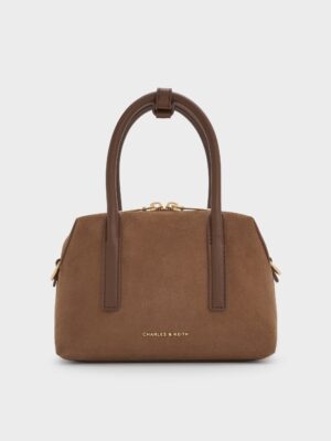 Charles & Keith - Deyna Recycled Suede Bowling Bag