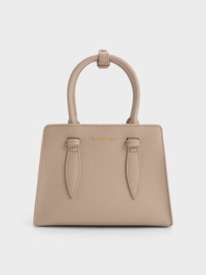 Charles & Keith - Allyn Structured Trapeze Tote Bag