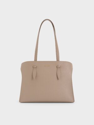 Charles & Keith - Allyn Elongated-Handle Tote Bag