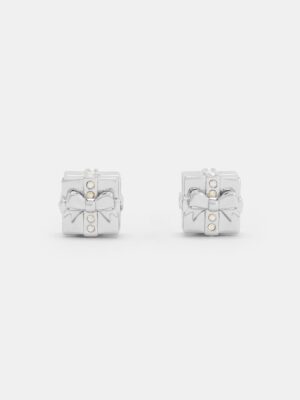 Charles & Keith - Athalia Crystal-Embellished Gift-Box Stud Earrings