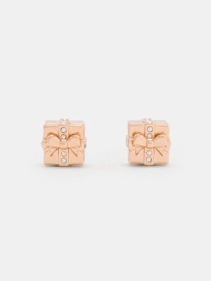 Charles & Keith - Athalia Crystal-Embellished Gift-Box Stud Earrings
