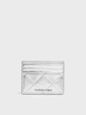 Charles & Keith - Janie Metallic Quilted Card Holder