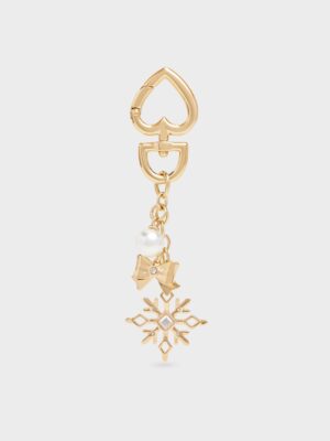 Charles & Keith - Arrietty Crystal & Pearl Snowflake Charm