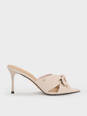 Charles & Keith - Jayce Leather Stiletto Mules