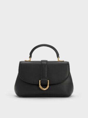 Charles & Keith - Gabine Leather Top Handle Bag
