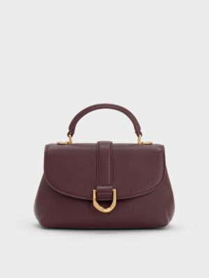 Charles & Keith - Gabine Leather Top Handle Bag