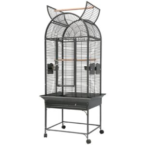Monarch Victorian Crown Bird Cage for Budgies, Cockatiels & Small Parrots - 66×56×175cm