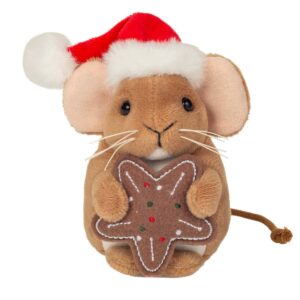 Hermann 94615 Christmas Brown Mouse Holding a STAR COOKIE