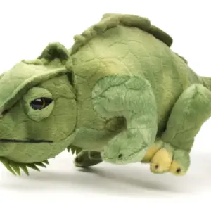 Uni Toys M90174 Chameleon Patterned Green Perching Lizard 28cm Plush Toy