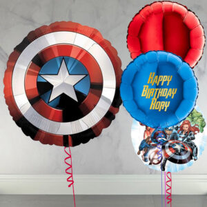 Marvel Avengers Inflated & Personalised Balloon Set