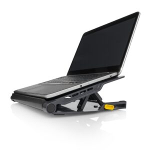 Laptop Cooling Pad With 4-Port 2.0 Hub - Black