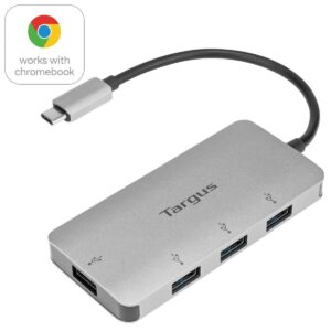 4-in-1 USB-C Port to USB-A 3.0 ports compatible With Windows®, MacOS® and Chromebook