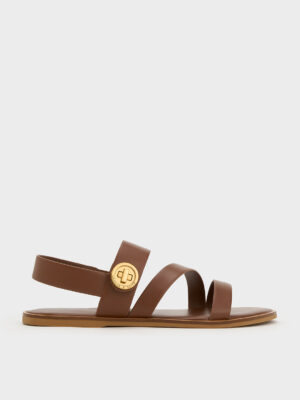 Charles & Keith - Yara Turn Lock Strappy Sandals