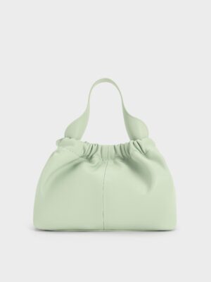 Charles & Keith - Ally Ruched Slouchy Chain-Handle Bag