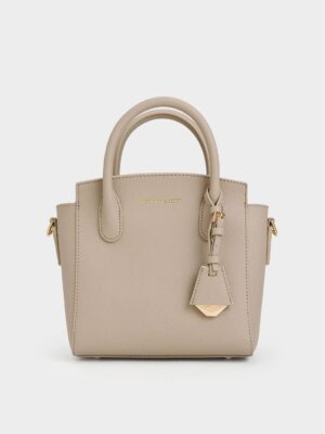 Charles & Keith - Harper Structured Top Handle Bag