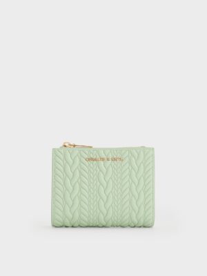 Charles & Keith - Apolline Textured Top-Zip Wallet