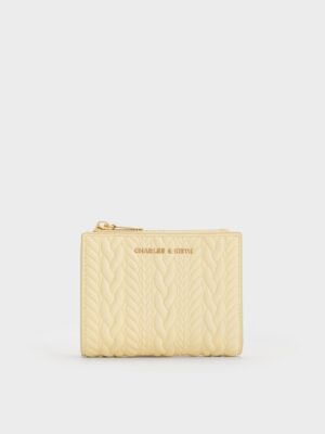 Charles & Keith - Apolline Textured Top-Zip Wallet