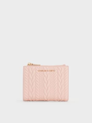 Charles & Keith - Apolline Textured Top-Zip Wallet