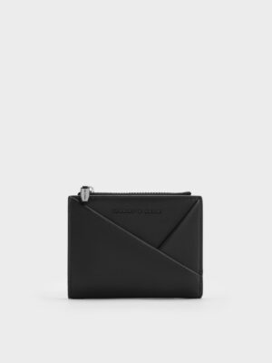 Charles & Keith - Midori Geometric Top-Zip Wallet