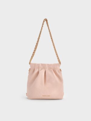Charles & Keith - Duo Chain-Handle Two-Way Backpack