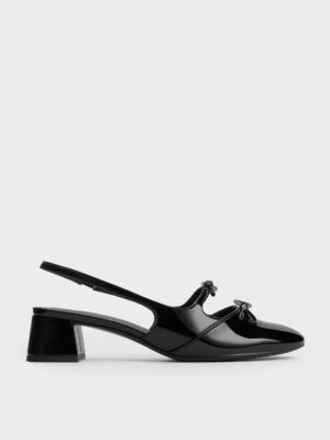 Charles & Keith - Dorri Double-Bow Slingback Pumps