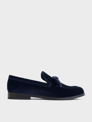 Charles & Keith - Velvet Bow Loafers