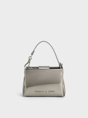 Charles & Keith - Bosie Metallic Top Handle Pouch