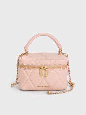 Charles & Keith - Arwen Quilted Top Handle Vanity Bag