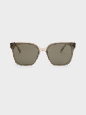 Charles & Keith - Freya Recycled Acetate Square Sunglasses
