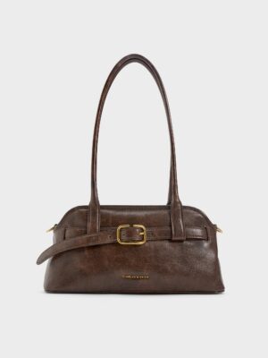 Charles & Keith - Victoria Belted Elongated Shoulder Bag