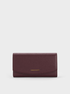 Charles & Keith - Briony Curved Flap Long Wallet
