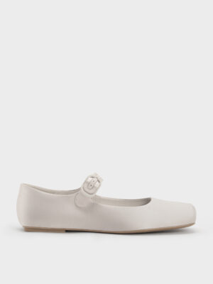 Charles & Keith - Square-Toe Mary Jane Flats