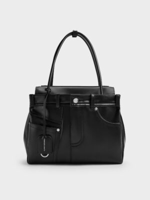 Charles & Keith - Arita Jeans Tote Bag