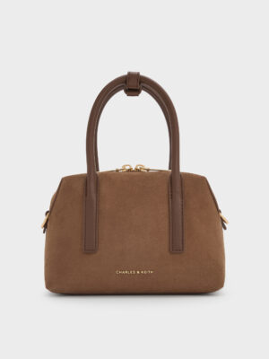 Charles & Keith - Deyna Recycled Suede Bowling Bag