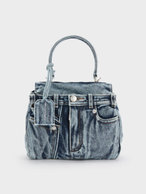 Charles & Keith - Arita Denim Jeans Top Handle Bag
