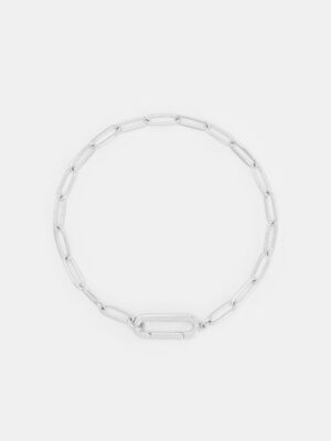 Charles & Keith - Arleth Oblong-Pendant Chain Bracelet
