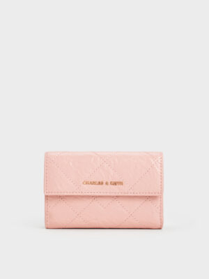 Charles & Keith - Duo Quilted Fold-Over Wallet