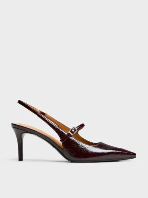 Charles & Keith - Pointed Slingback Mary Jane Pumps
