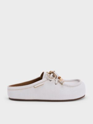 Charles & Keith - Gale Beaded-Lace Mules